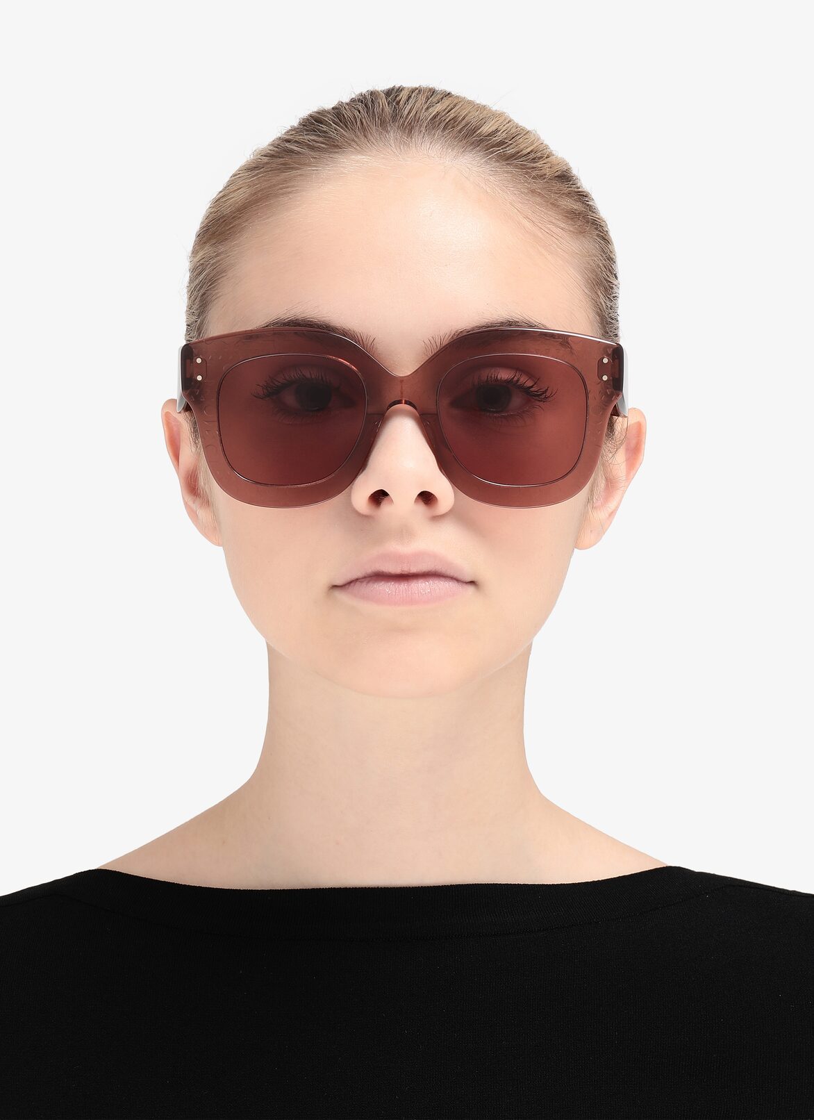 GLASSES LUNETTES NUDE/RED ALAÏA BLUSH-BLUSH-RED  GLASSES LUNETTES NUDE/RED
